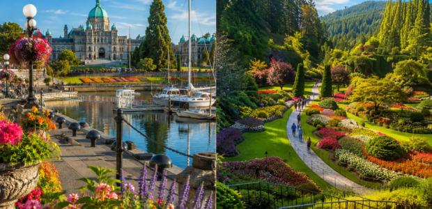 Discover Victoria’s top attractions with the COMBO Victoria City Tour & Butchart Gardens & Entry Tix featuring scenic views, historic landmarks, and stunning gardens.
